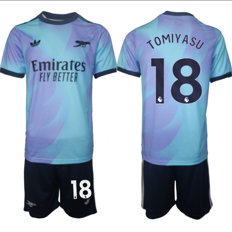 Men 2024-2025 Club Arsenal away Purple blue 18 Soccer Jersey